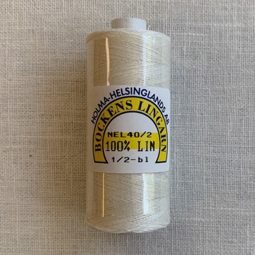  01 Bockens hør 40/2 - 1/2-bleget - Råhvid
